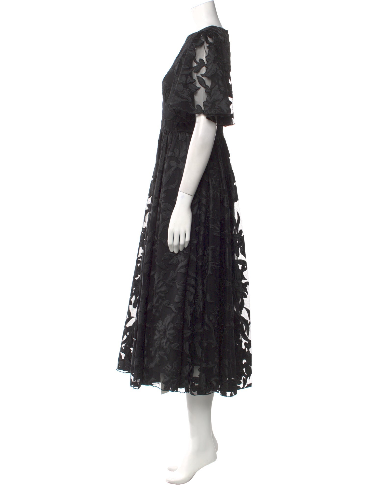 Co. Lace Pattern Long Dress