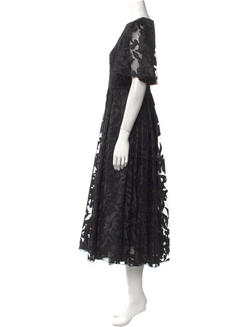 Co. Lace Pattern Long Dress