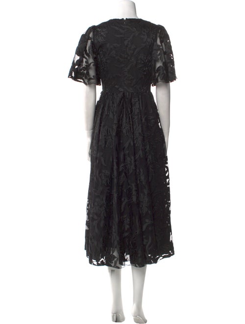 Co. Lace Pattern Long Dress