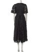 Co. Lace Pattern Long Dress