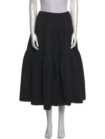 Co. Ruffle Embellishment Midi Length Skirt
