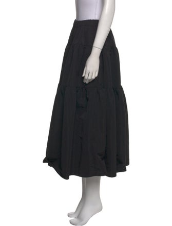 Co. Ruffle Embellishment Midi Length Skirt