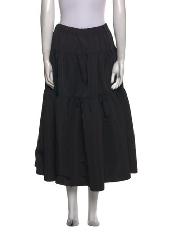Co. Ruffle Embellishment Midi Length Skirt