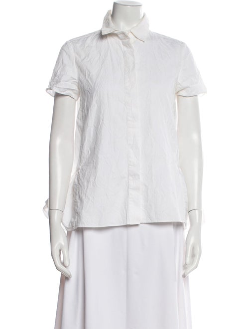 Co. Short Sleeve Button-Up Top