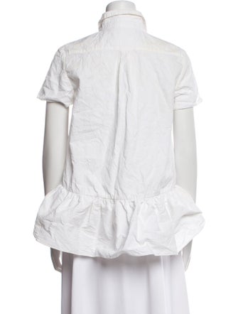 Co. Short Sleeve Button-Up Top