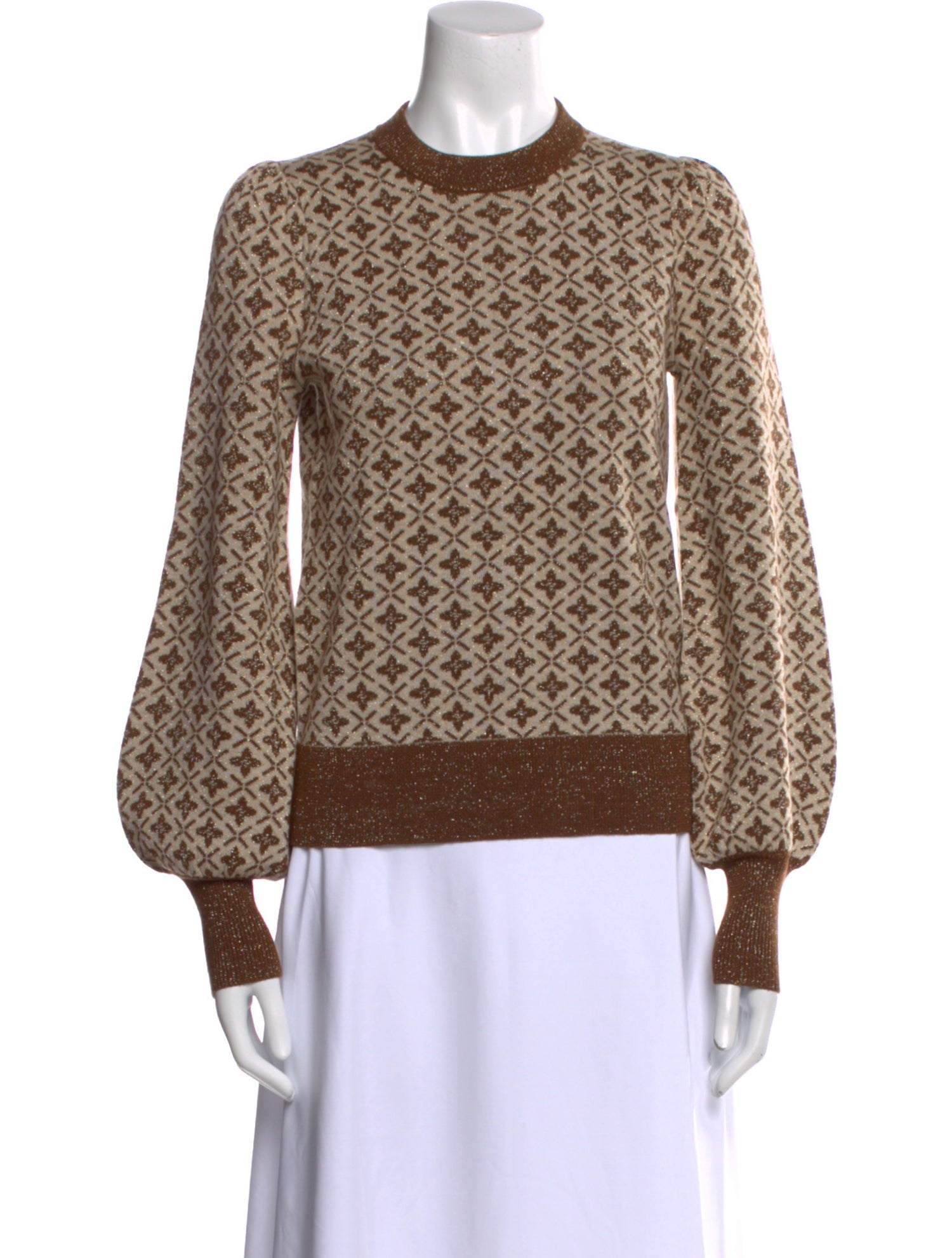 Co. Merino Wool Printed Sweatshirt