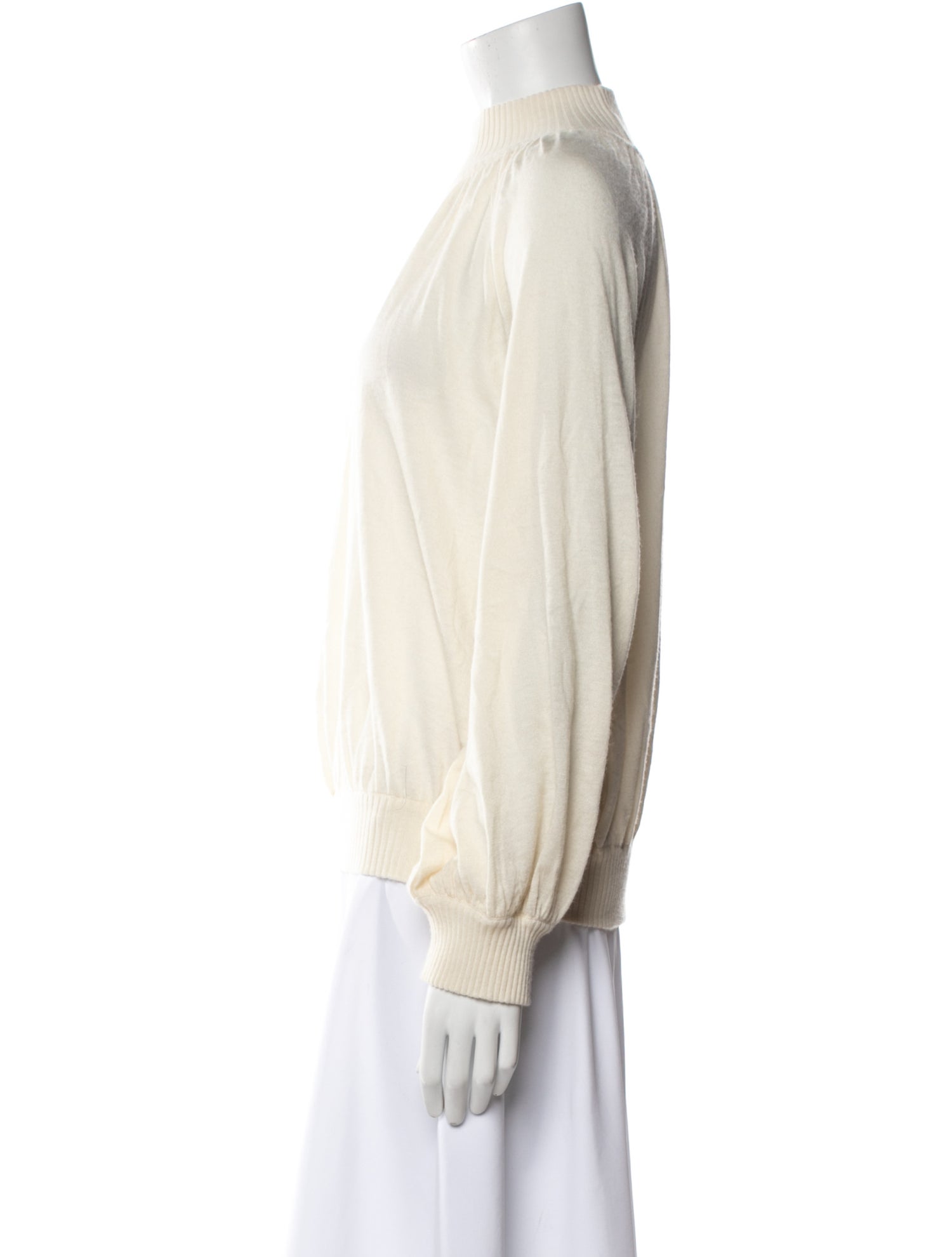 Co. Cashmere Mock Neck Sweatshirt