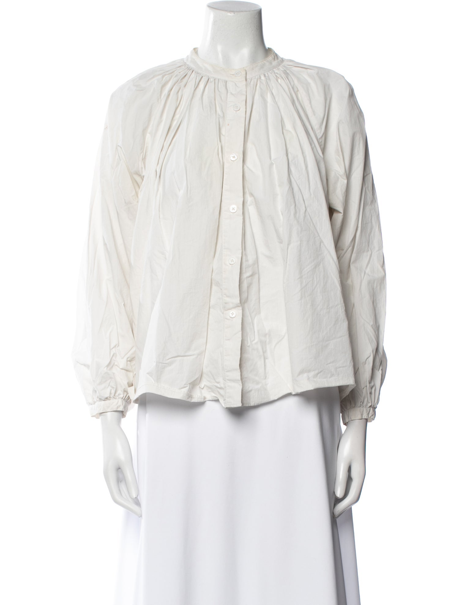 Co. Mock Neck Three-Quarter Sleeve Blouse