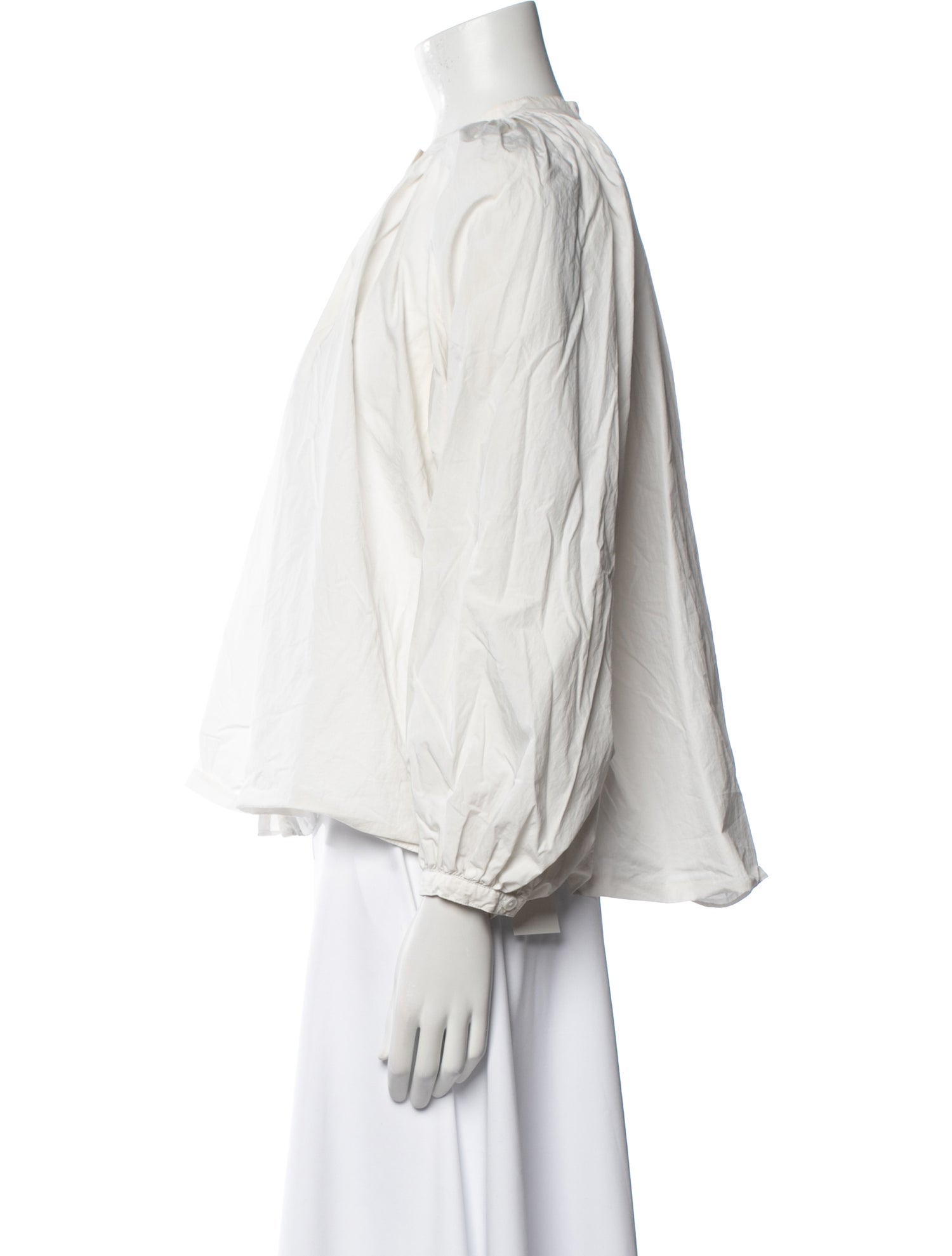 Co. Mock Neck Three-Quarter Sleeve Blouse