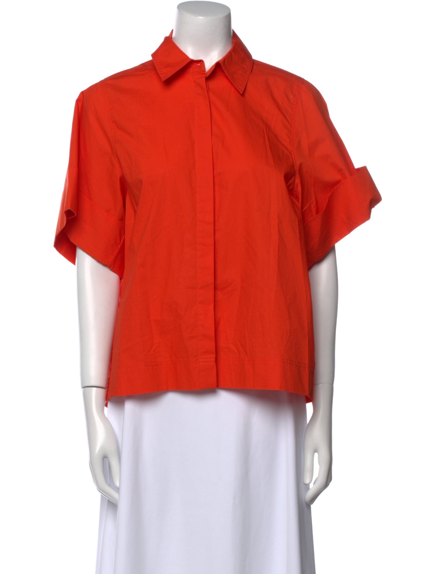 Co. Short Sleeve Button-Up Top