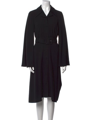 Pre-owned Co Midi Length Dress In Black
