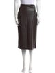 Co. Lambskin Midi Length Skirt
