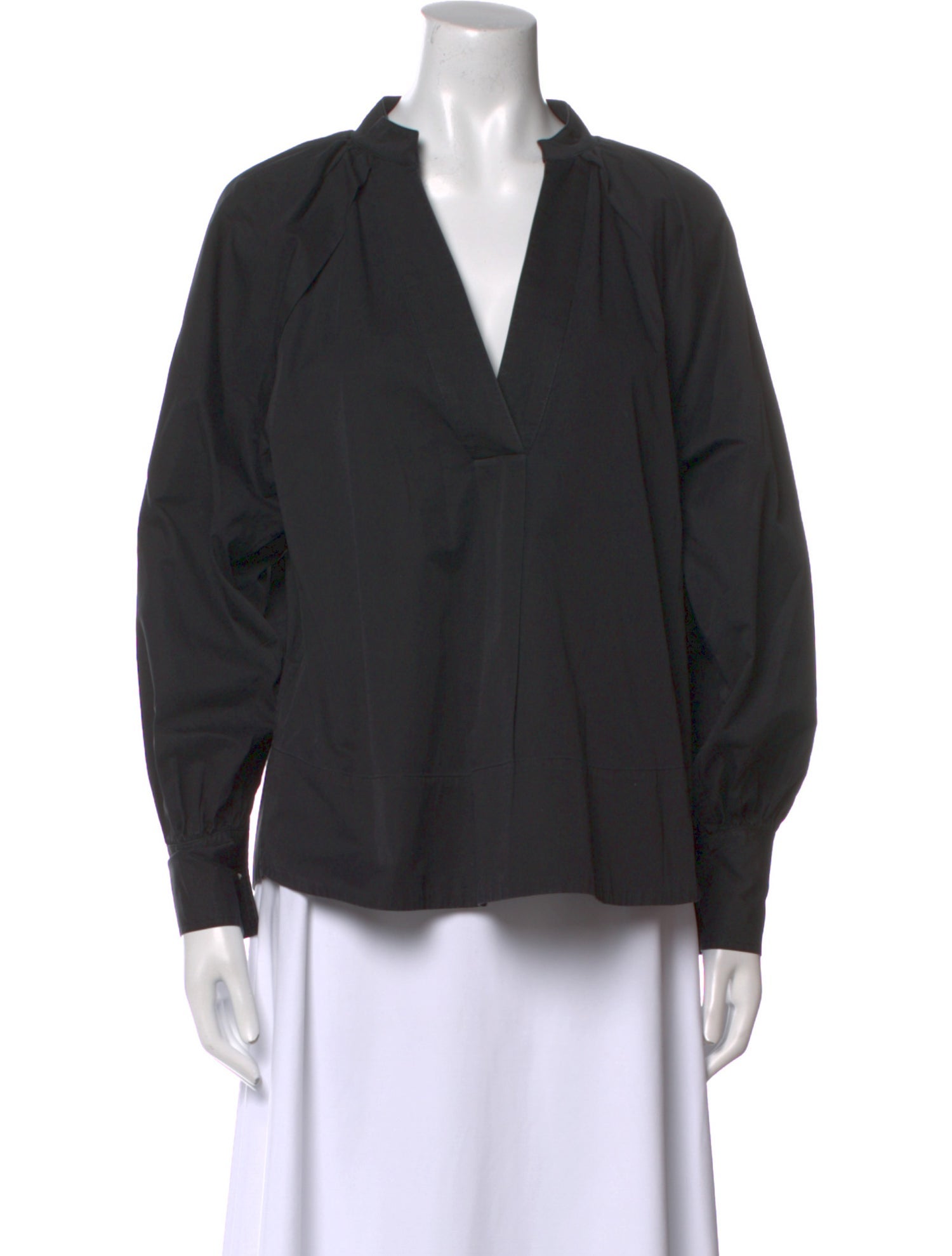 Co. V-Neck Long Sleeve Blouse