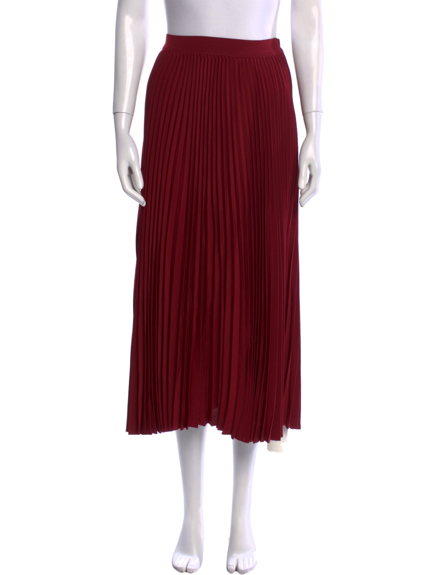 Co. Ruffle Embellishment Midi Length Skirt