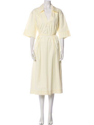 Pre-owned Co Long Dress In Yellow