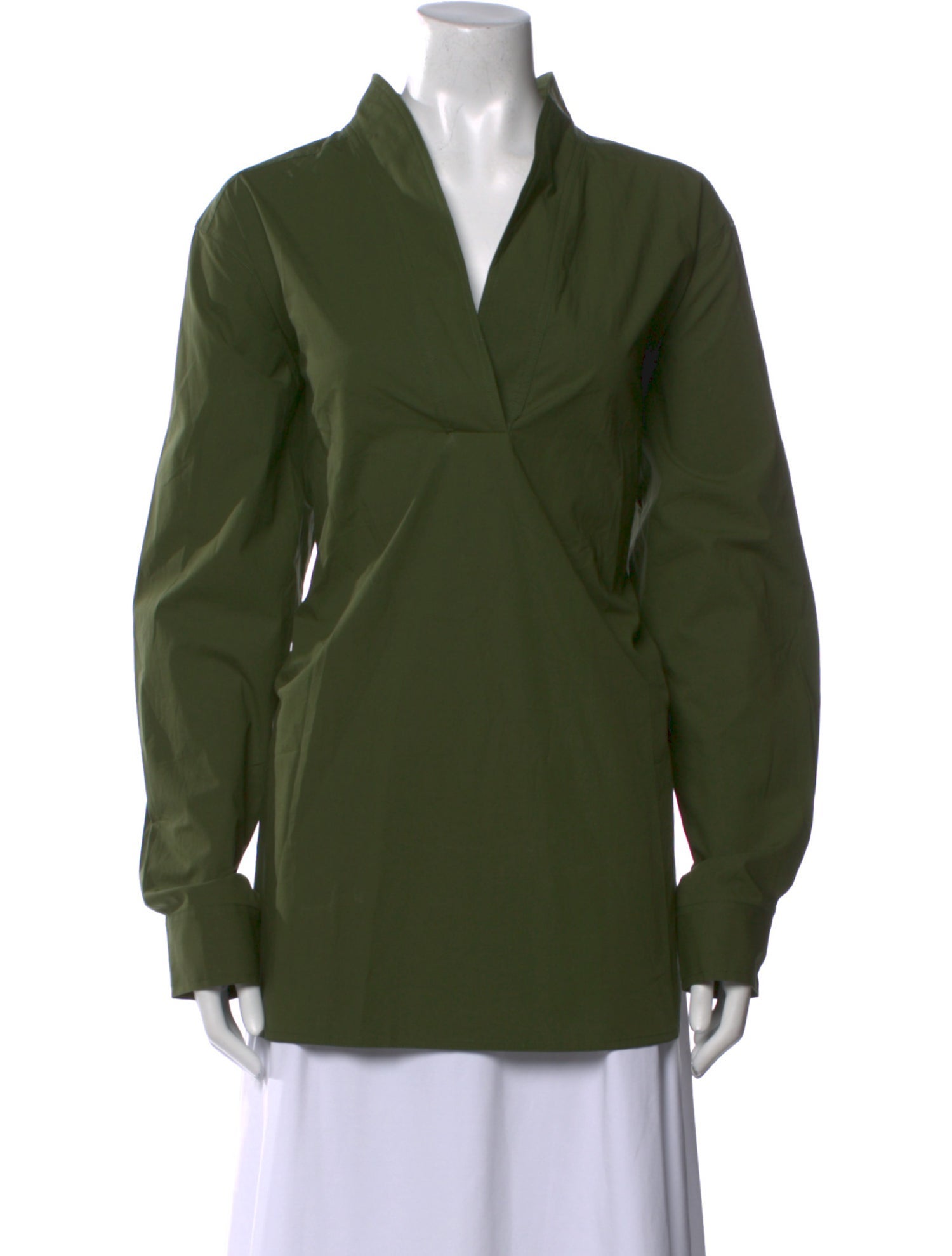 Co. V-Neck Long Sleeve Blouse