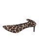 Co. Ponyhair Animal Print Mules