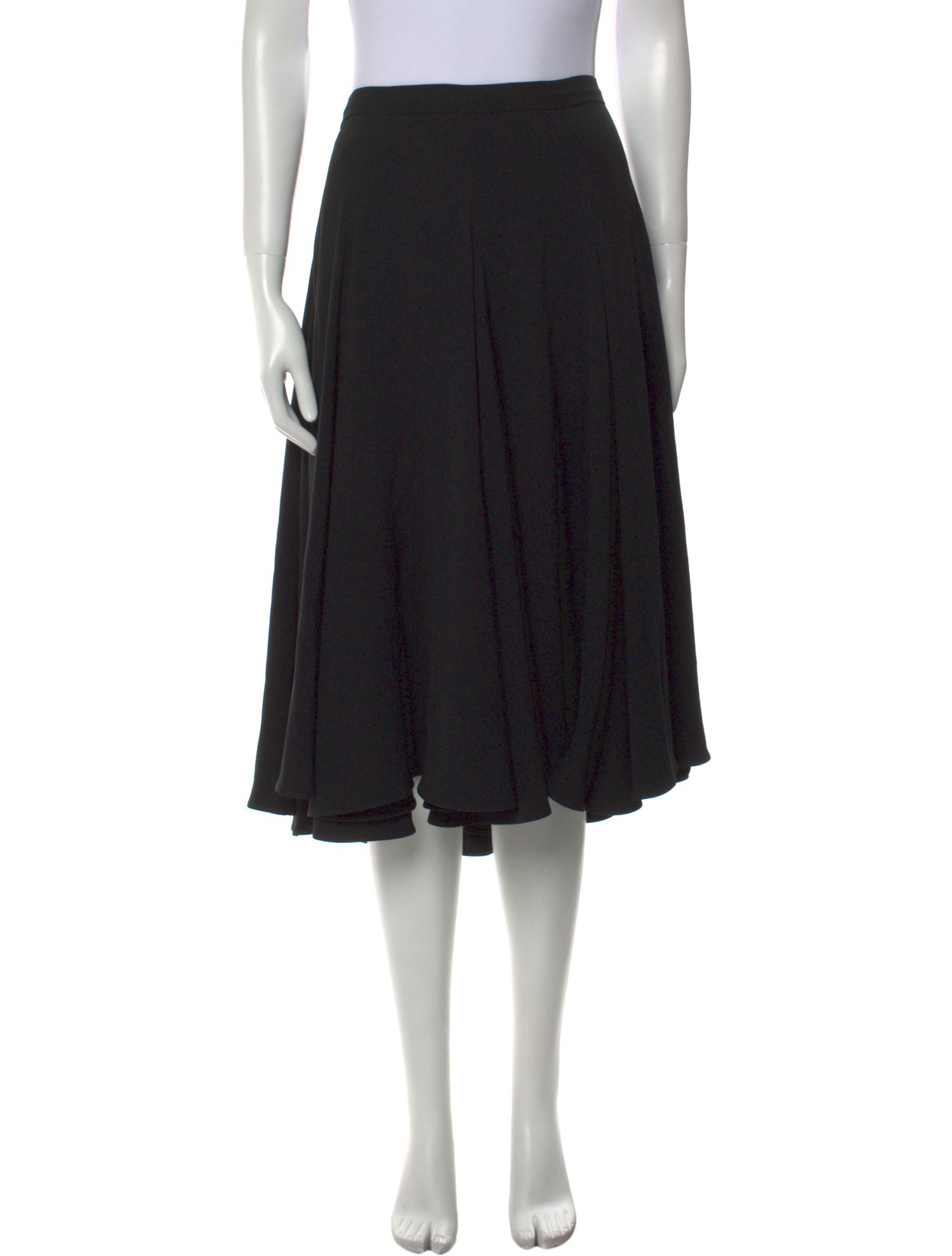 Co. Pleated Accents Knee-Length Skirt