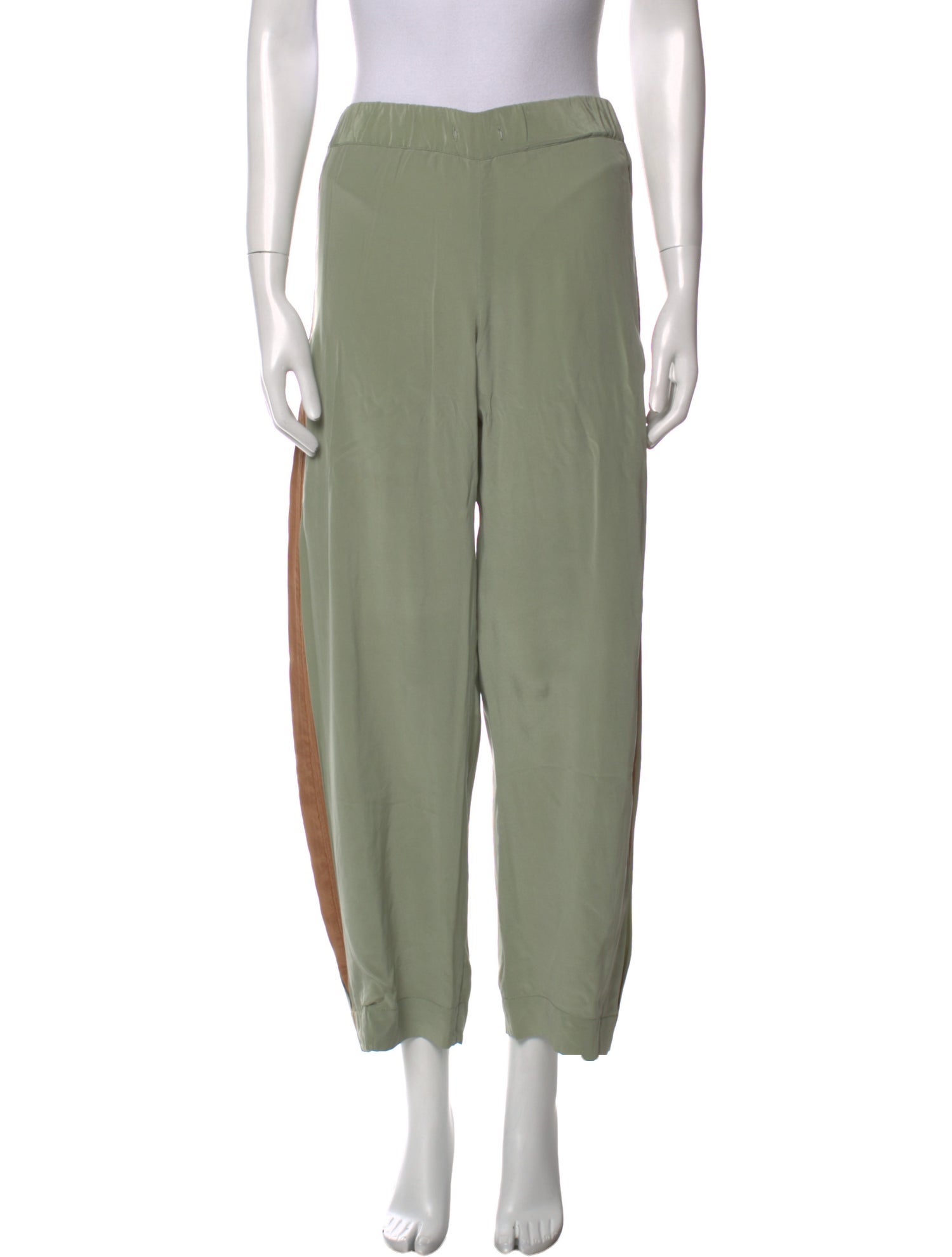 Co. Silk Straight Leg Pants
