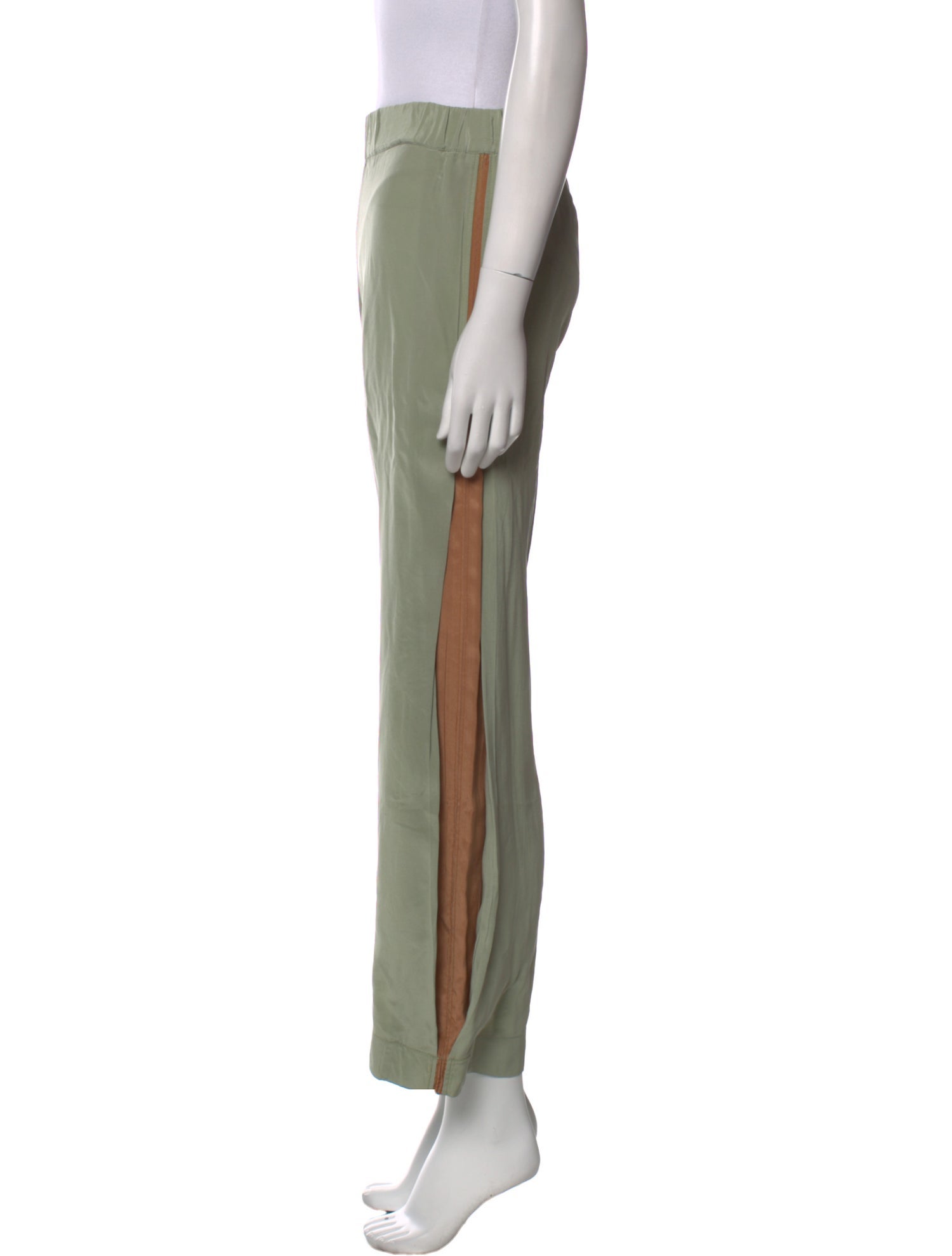 Co. Silk Straight Leg Pants