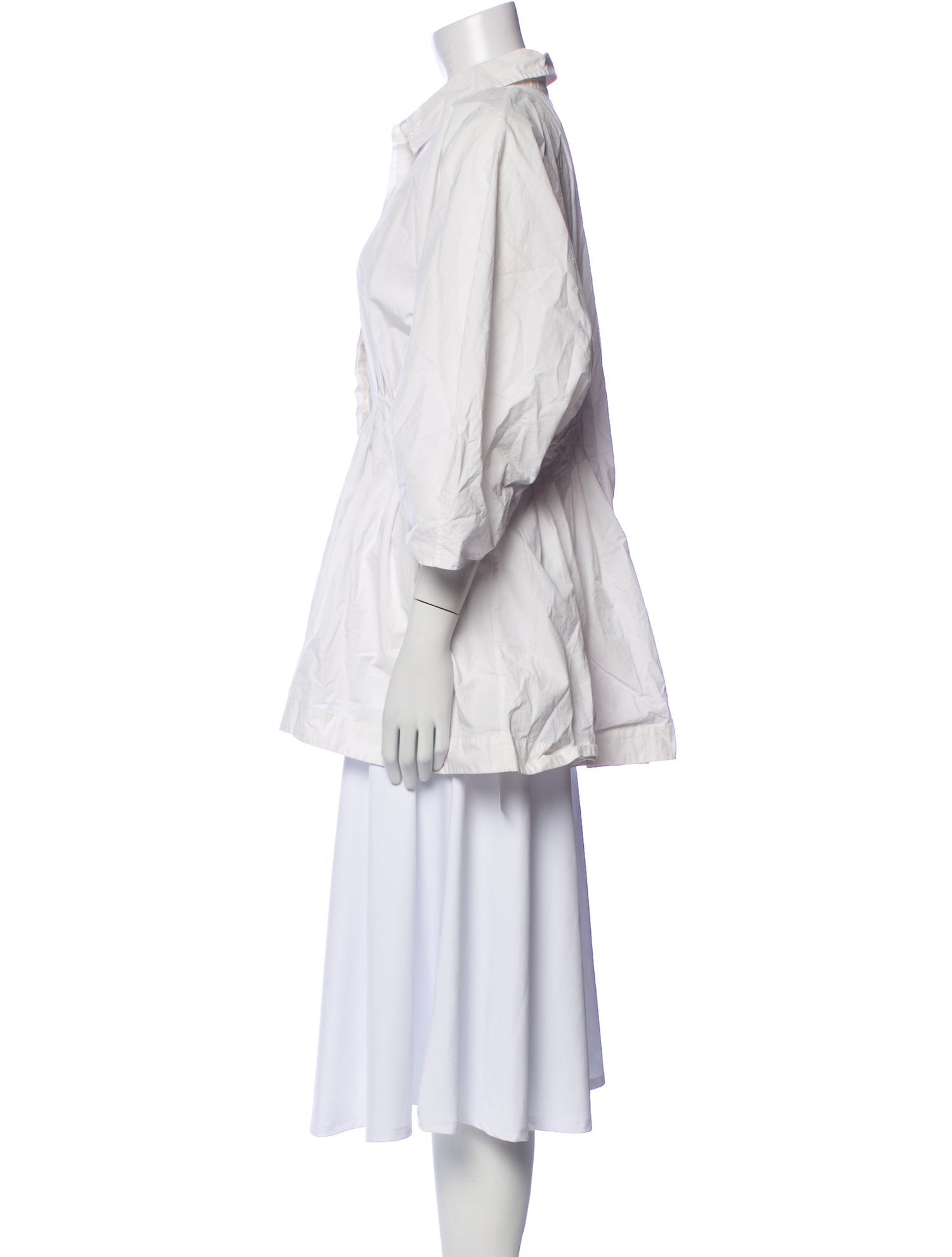 Co. Three-Quarter Sleeve Button-Up Top