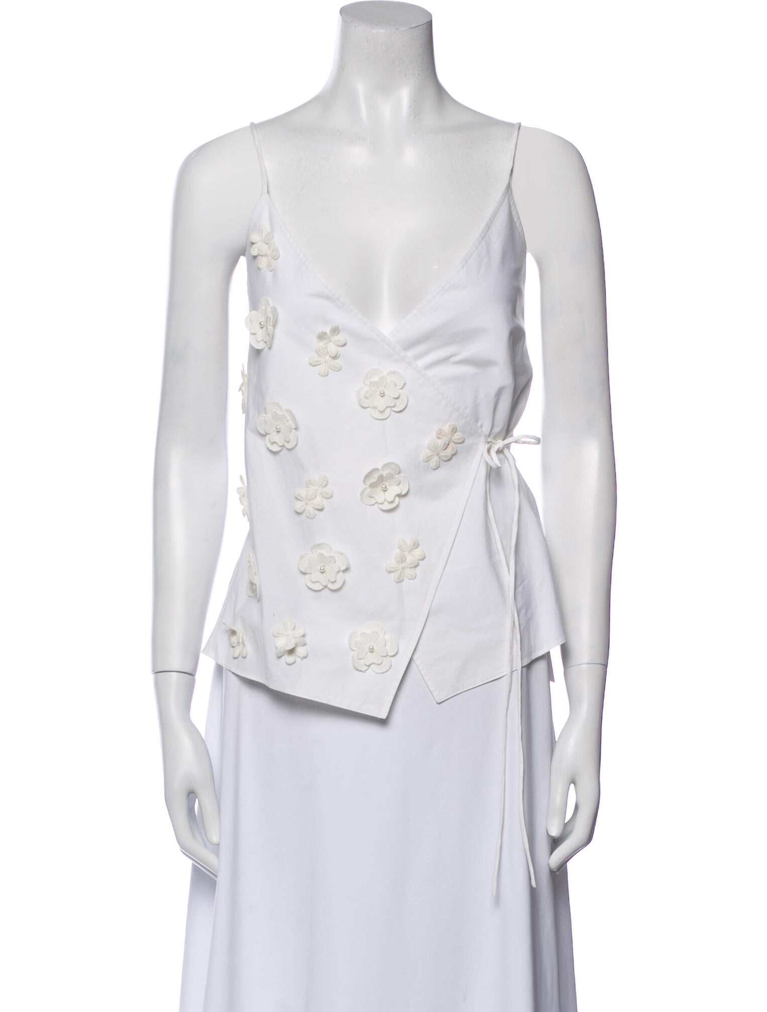 Co. Printed V-Neck Top