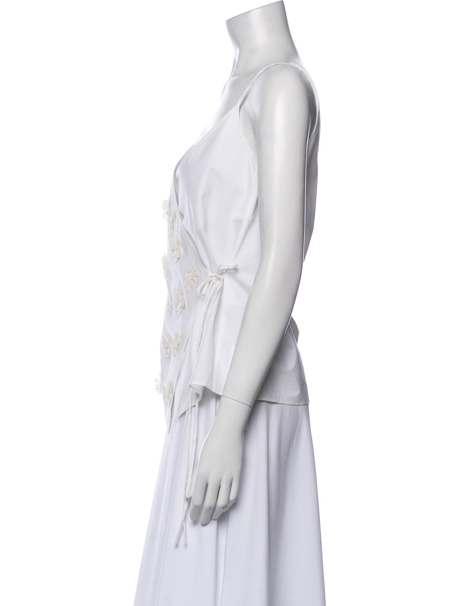 Co. Printed V-Neck Top