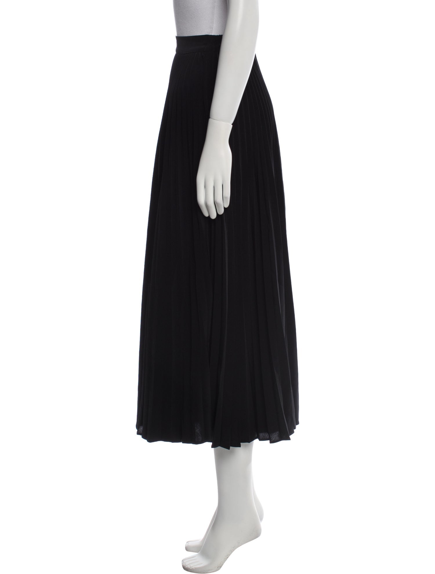 Co. Pleated Accents Midi Length Skirt