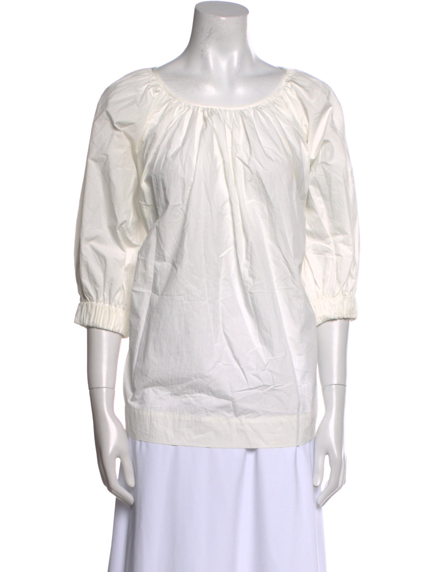 Co. Scoop Neck Three-Quarter Sleeve Blouse