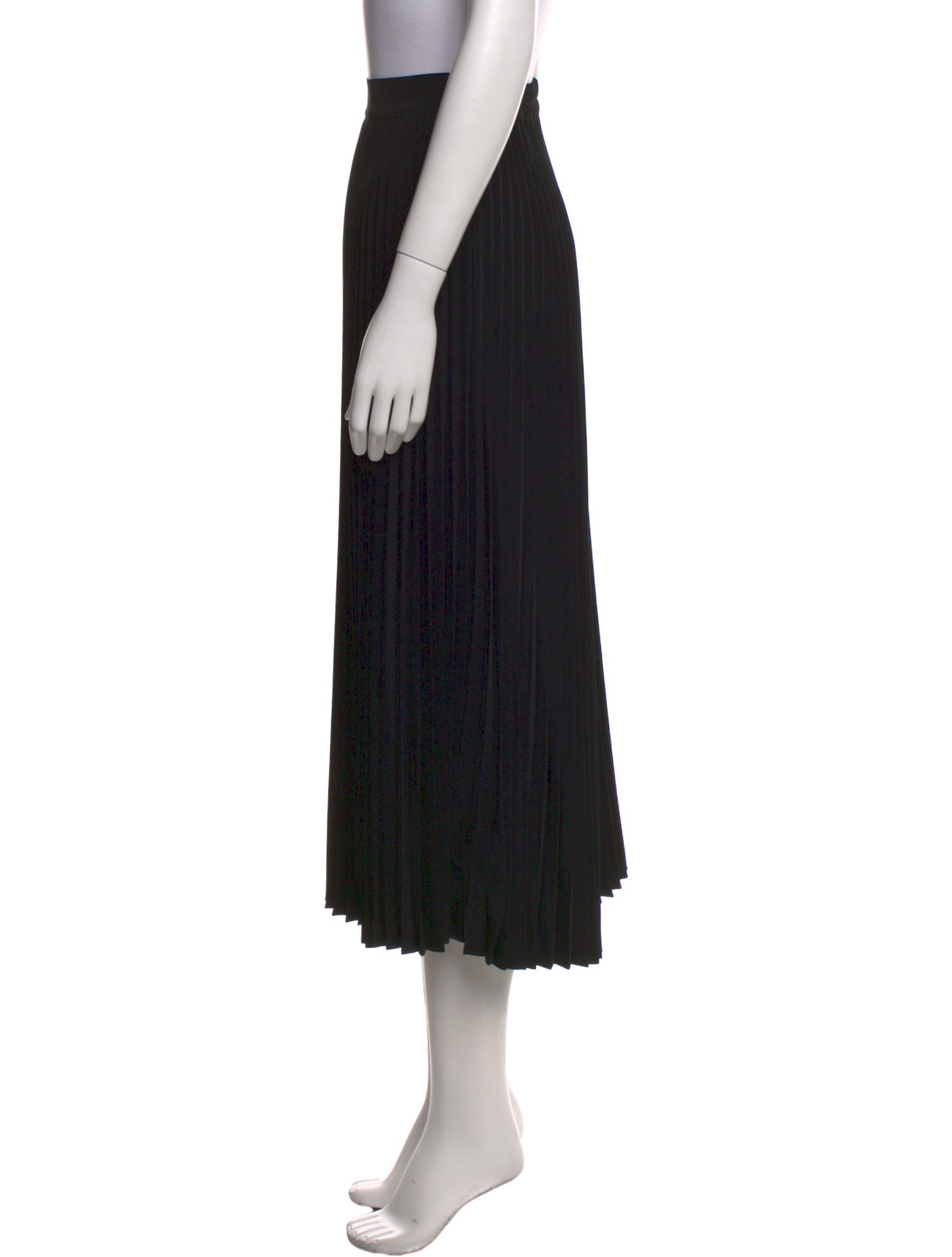 Co. Pleated Accents Midi Length Skirt