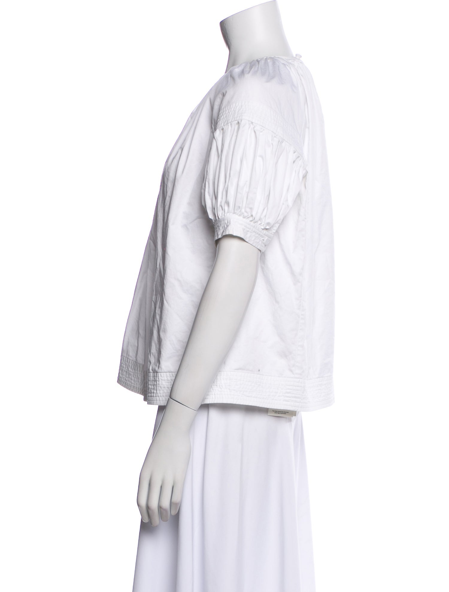 Co. Silk Crew Neck Blouse