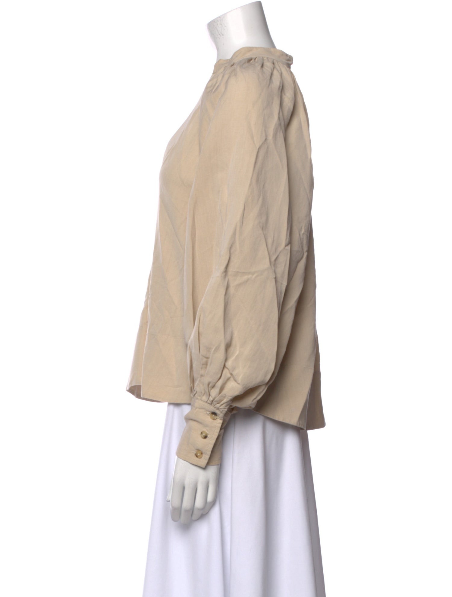 Co. V-Neck Long Sleeve Blouse