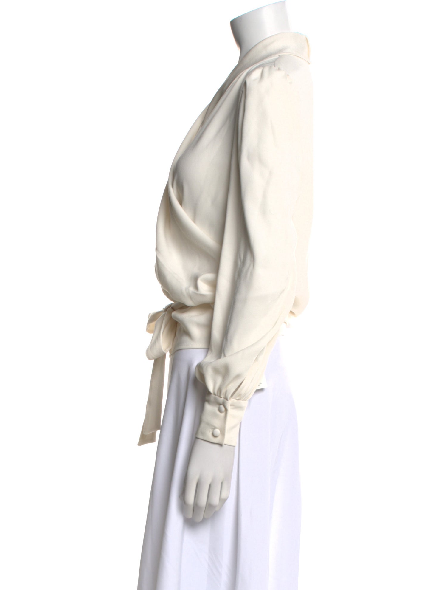 Co. V-Neck Long Sleeve Blouse