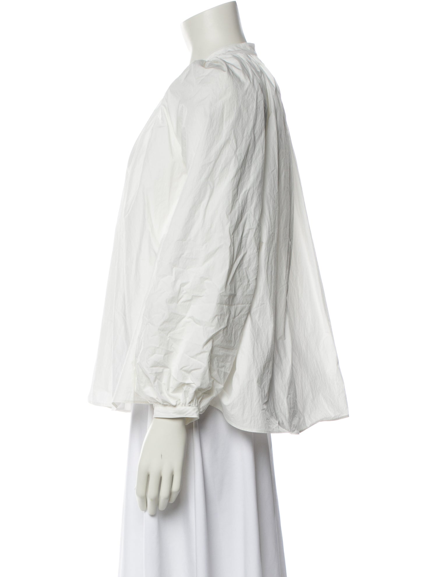 Co. Mock Neck Three-Quarter Sleeve Blouse