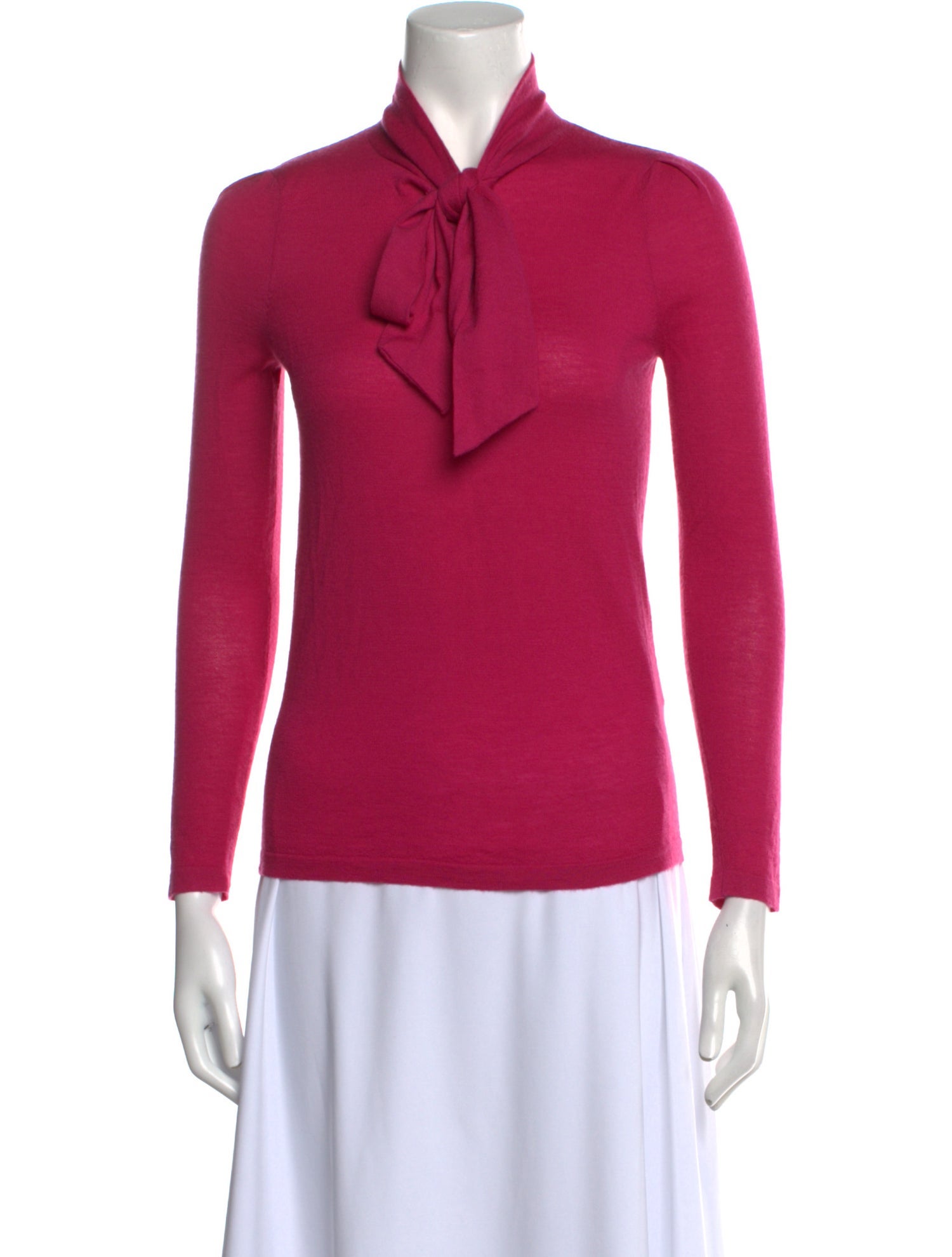 Co. Cashmere Tie Neck Sweater