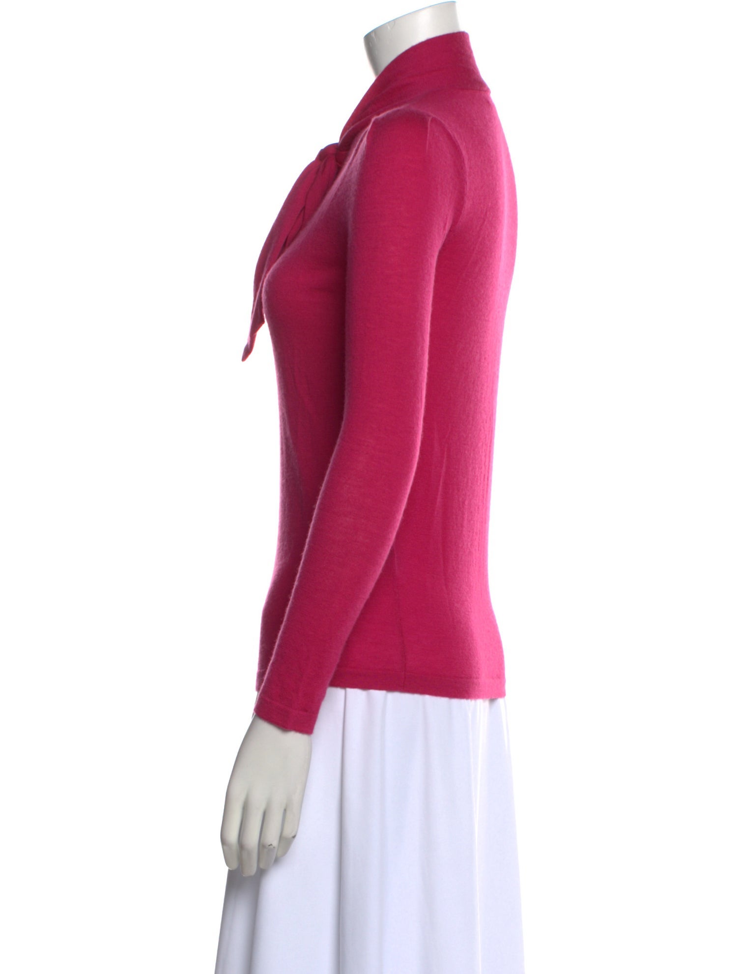 Co. Cashmere Tie Neck Sweater