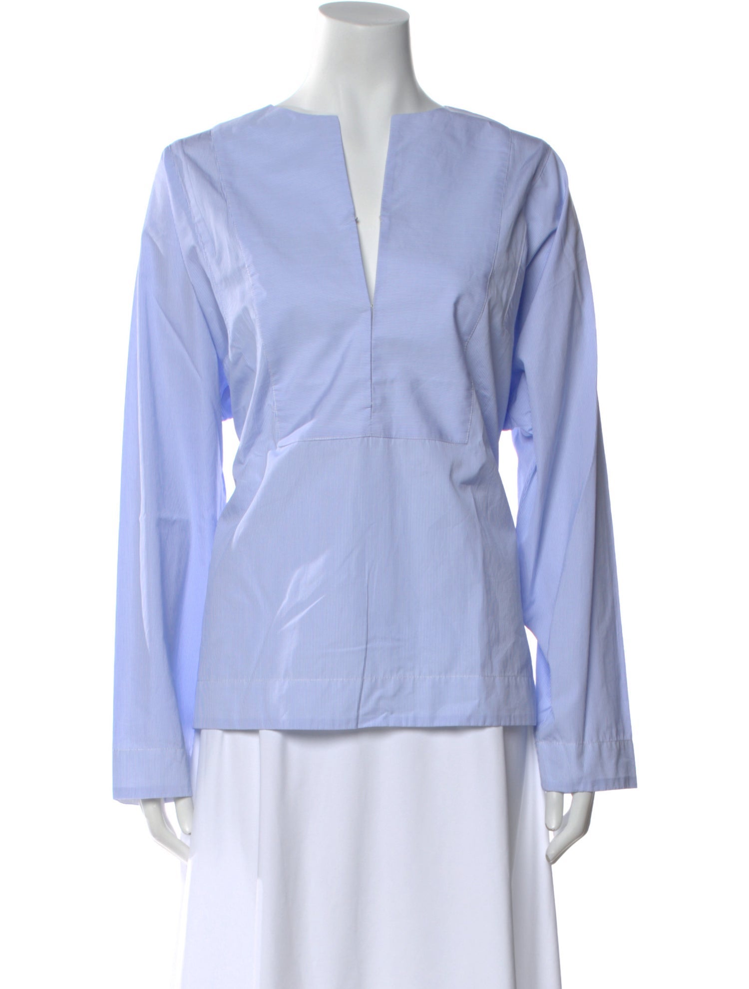 Co. V-Neck Long Sleeve Blouse