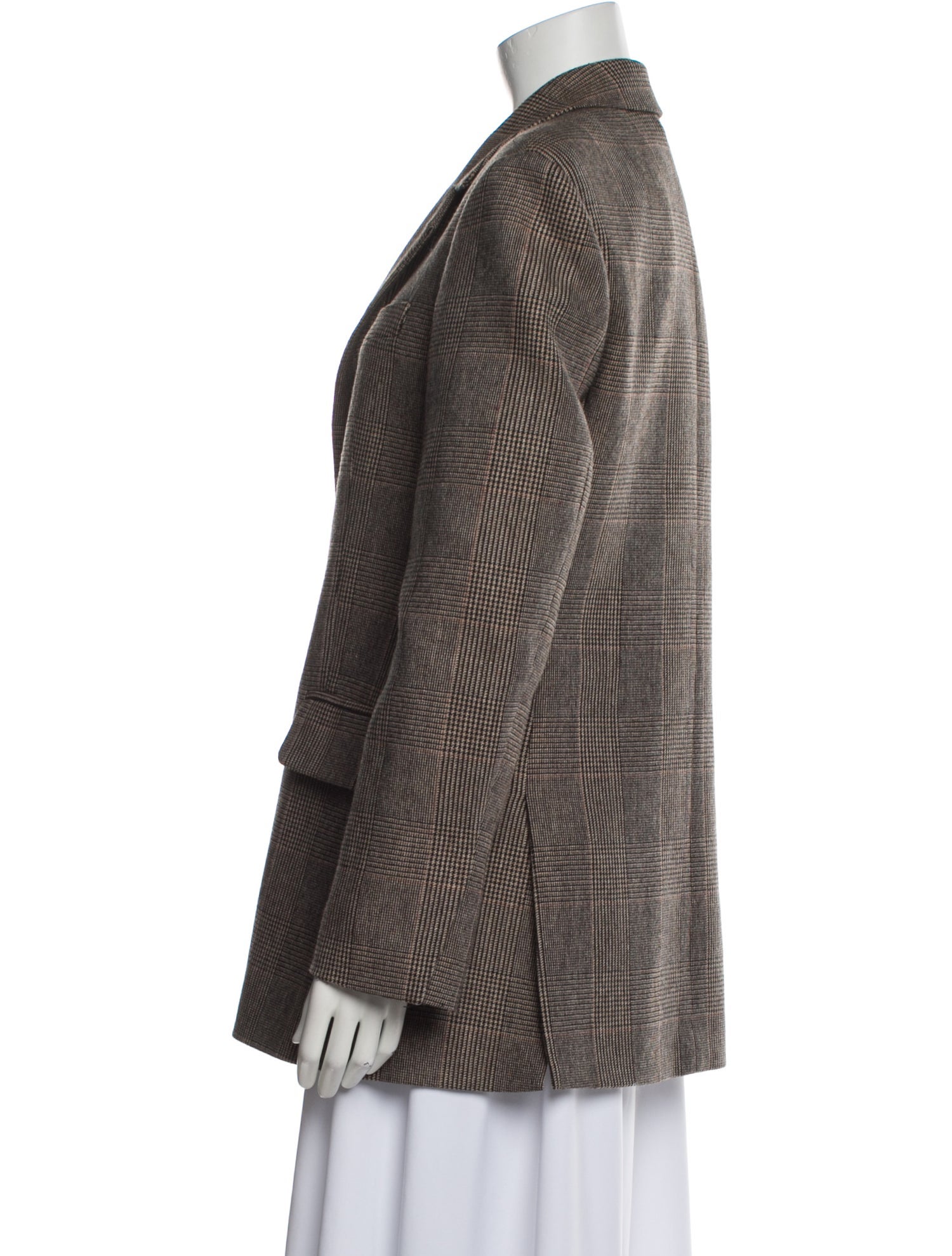 Co. Plaid Print Blazer