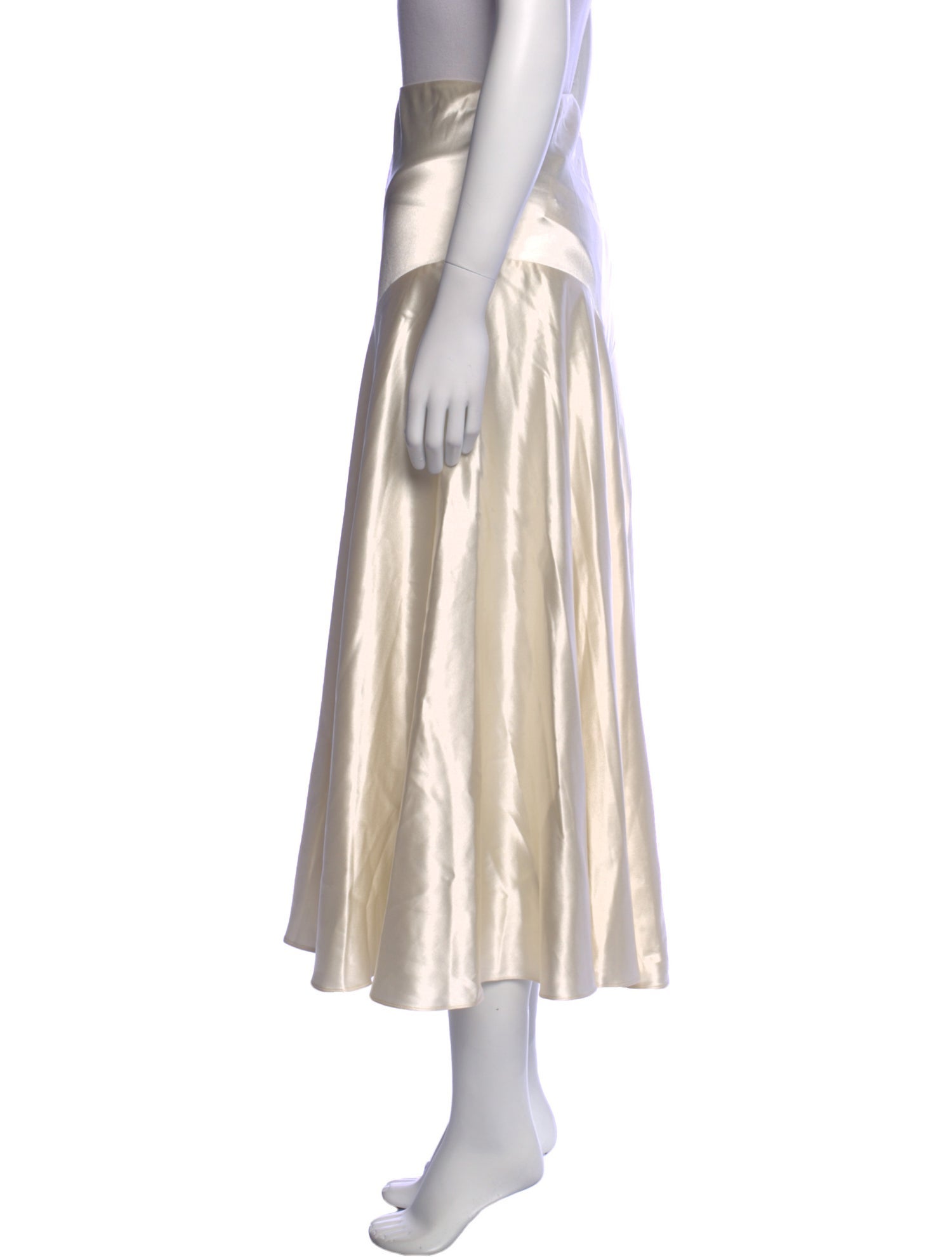 Co. Silk Midi Length Skirt