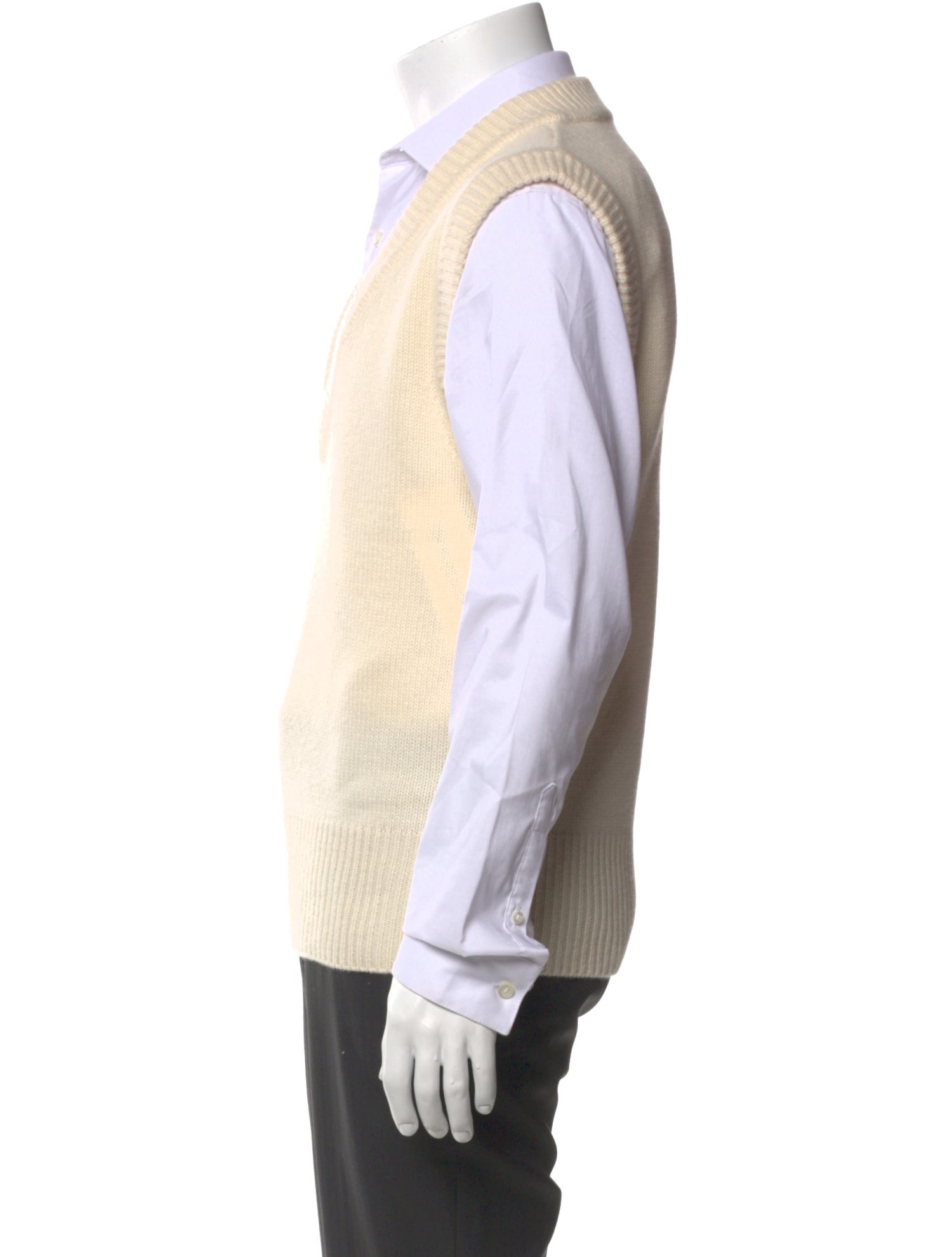 Co. Cashmere V-Neck Sweater Vest