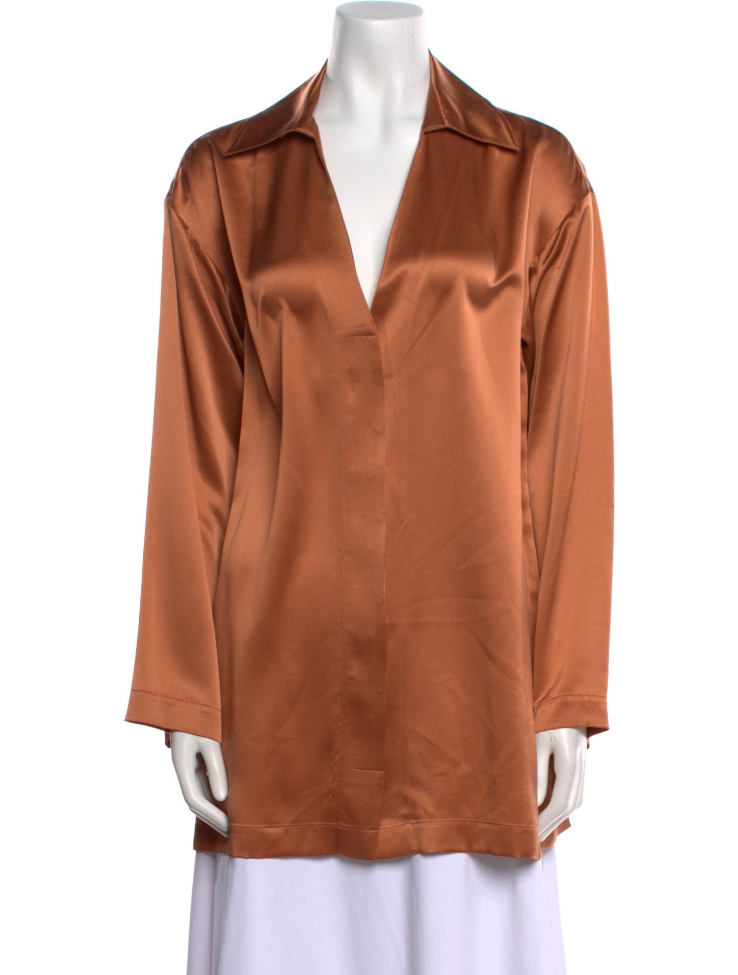 Co. Silk Long Sleeve Tunic