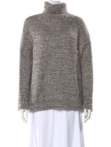 Pre-owned Co Merino Wool Turtleneck Sweater In Brown