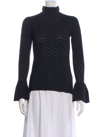 Pre-owned Co Wool Turtleneck Sweater In Black