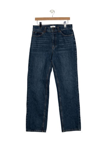 Pre-owned Co High-rise Straight Leg Jeans In Blue