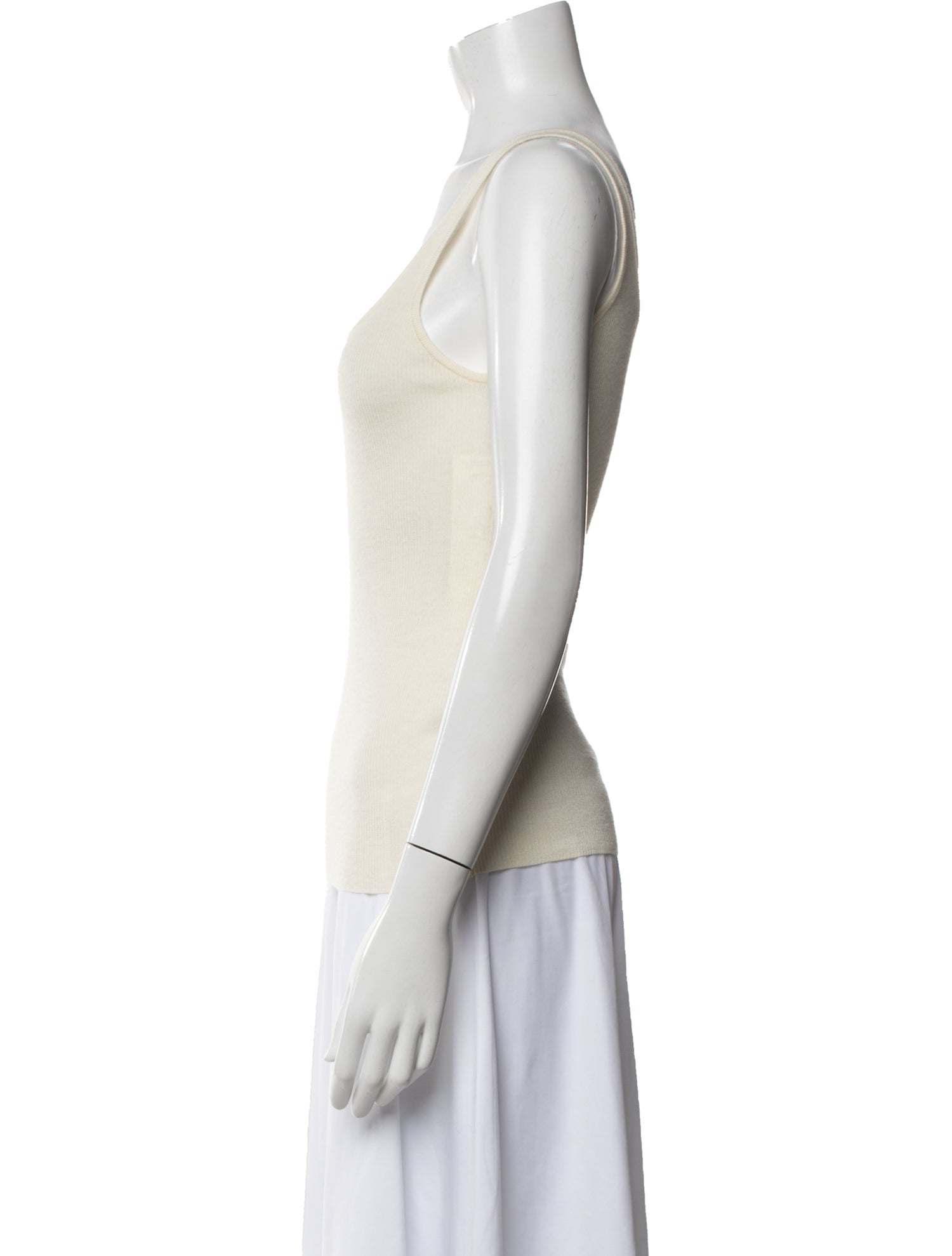 Co. Cashmere Scoop Neck Top