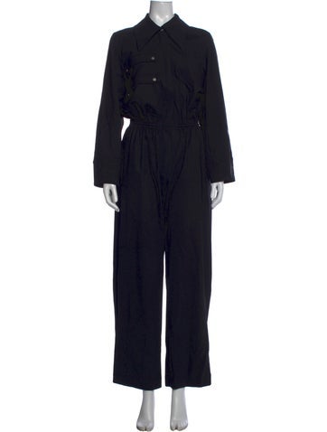 Pre-owned Co Wool Jumpsuit In Black