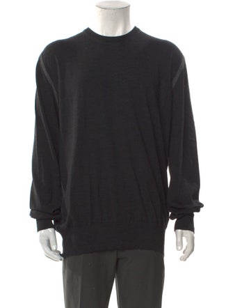 Cortigiani Virgin Wool Crew Neck Pullover