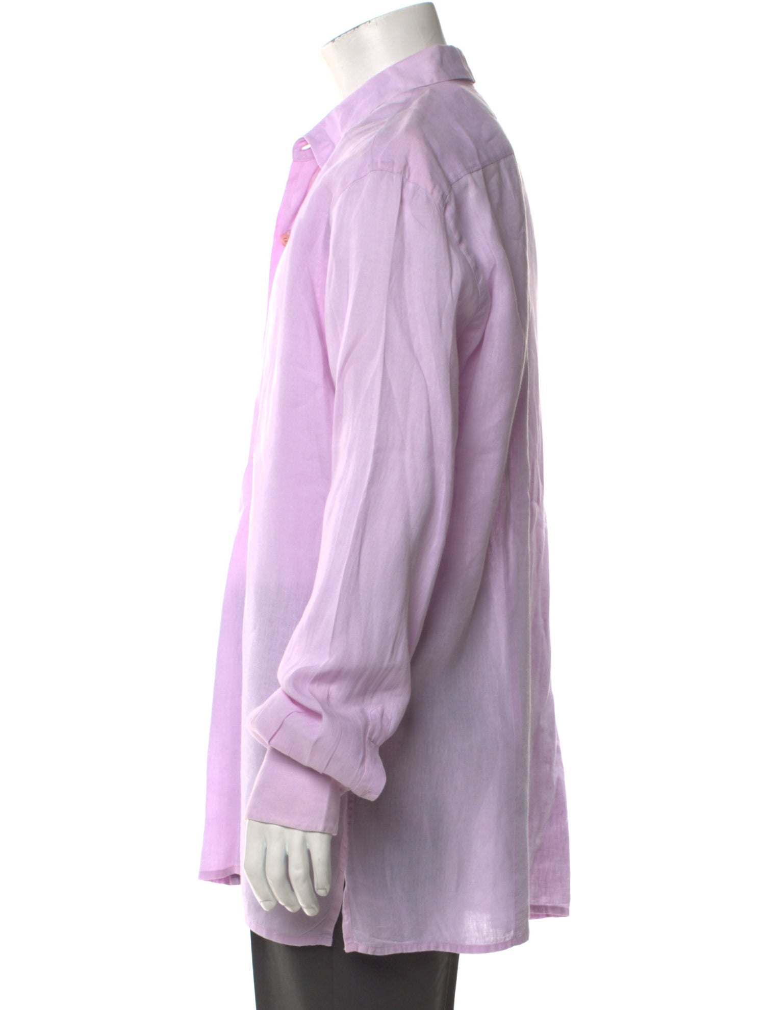 Cortigiani Striped Long Sleeve Dress Shirt