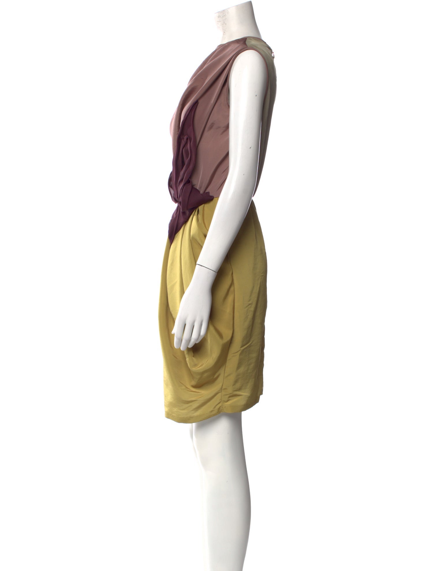 Costello Tagliapietra Bateau Neckline Mini Dress