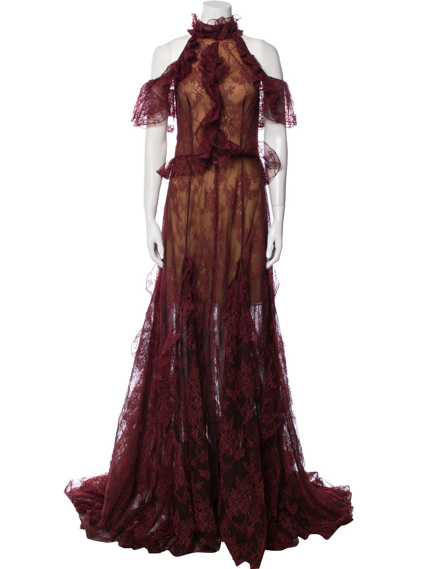 Costarellos Lace Long Dress